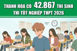 [Infographics] Thanh Hóa có 42.867 thí sinh thi tốt nghiệp THPT 2026