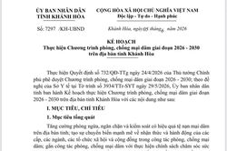 Khánh Hòa triển khai Chương trình phòng, chống mại dâm giai đoạn 2026 - 2030