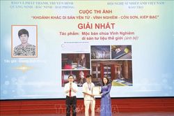 Trao giải Cuộc thi ảnh 'Khoảnh khắc di sản Yên Tử - Vĩnh Nghiêm - Côn Sơn, Kiếp Bạc'