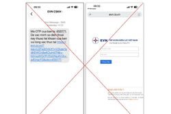 EVN cảnh báo thủ đoạn lừa đảo mới bằng tin nhắn OTP giả mạo
