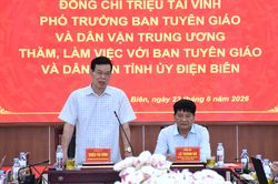 Ban Tuyên giáo và Dân vận Trung ương làm việc tại Điện Biên
