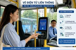 Hà Nội vận hành vé điện tử liên thông cho giao thông công cộng, hành khách cần lưu ý gì?