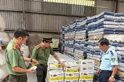 Cơ sở sản xuất 46 tấn keo d&aacute;n gạch c&oacute; dấu hiệu x&acirc;m phạm quyền sở hữu c&ocirc;ng nghiệp