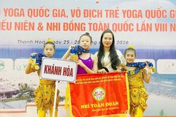 Yoga Khánh Hòa xuất sắc giành ngôi Á quân toàn đoàn các giải vô địch quốc gia