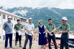 Kiểm tra, giám sát tiến độ Dự án Trường Phổ thông dân tộc nội trú liên cấp tại 2 xã: Hua Bum và Bum Nưa