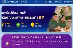 Tra cứu thủ tục cấp lí lịch tư pháp trên thư viện số