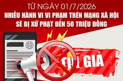 Các hành vi vi phạm trên mạng xã hội sẽ bị xử phạt nghiêm từ ngày 1/7/2026