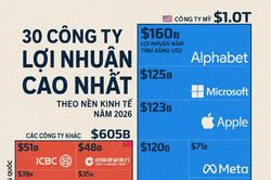 30 công ty có lợi nhuận cao nhất tại từng nền kinh tế