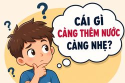 Cái gì càng thêm nước càng nhẹ?