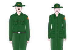 Dự kiến mẫu trang phục học tập môn học Giáo dục quốc phòng và an ninh của sinh viên