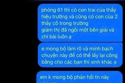 Quảng Trị xác minh thông tin giám thị ngồi chỉ bài cho con trai thầy hiệu trưởng