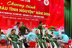 Nhà máy Z129 tổ chức chương trình hiến máu tình nguyện năm 2026