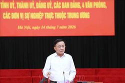Thường trực Ban Bí thư Trần Cẩm Tú chủ trì Hội nghị giao ban quý II-2026
