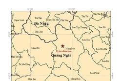 Quảng Ng&atilde;i: Động đất độ lớn 3,8 tại x&atilde; Măng B&uacute;t