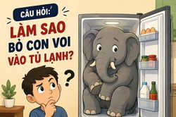 Làm sao bỏ con voi vào tủ lạnh?