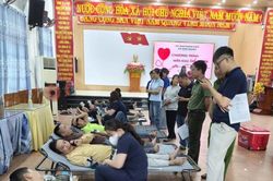 Tiếp nhận 139 đơn vị máu tại Ngày hội Hiến máu tình nguyện