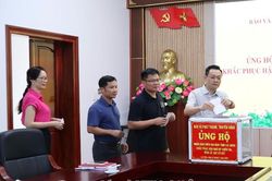 Công đoàn Báo và Phát thanh, Truyền hình Lai Châu phát động quyên góp ủng hộ nhân dân bị thiệt hại do mưa lũ