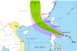 Bão NOUL sẽ gây sóng lớn trên Biển Đông