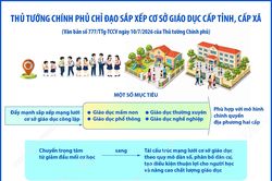 Thủ tướng Chính phủ chỉ đạo việc sắp xếp cơ sở giáo dục công lập cấp tỉnh, xã