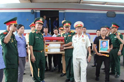Những chuyến tàu tri ân của ngành đường sắt đưa các liệt sĩ trở về quê hương