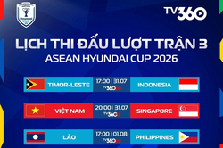 Lịch thi đấu ASEAN Cup 2026 hôm nay (31-7): Tâm điểm Việt Nam đấu Singapore