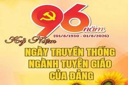 Kỷ niệm 96 năm Ngày truyền thống ngành Tuyên giáo của Đảng (1/8/1930 - 1/8/2026)