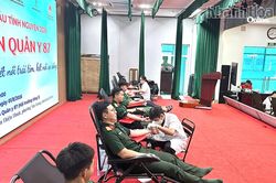 Bệnh viện Quân y 87 phối hợp tổ chức hiến máu tình nguyện