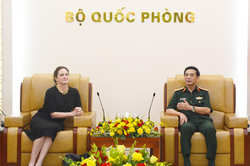 Đại tướng Phan Văn Giang tiếp Đại sứ New Zealand tại Việt Nam