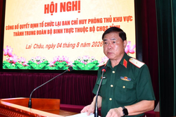 Bộ CHQS tỉnh Lai Châu tổ chức lại Ban Chỉ huy phòng thủ khu vực thành Trung đoàn Bộ binh trực thuộc Bộ CHQS tỉnh