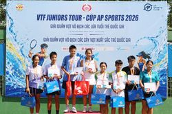 Quần vợt Ninh B&igrave;nh xuất sắc gi&agrave;nh 3 Huy chương V&agrave;ng Giải Quần vợt v&ocirc; địch c&aacute;c c&acirc;y vợt xuất sắc trẻ quốc gia năm 2026