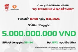 Chương trình 'Gọi tên những vì sao đất nước' nhận được 5 tỷ đồng ủng hộ