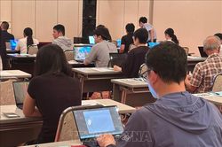 Lần đầu tổ chức thi tiếng Việt trên máy tính ở nước ngoài