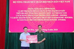 Bộ Tổng Tham mưu tổ chức hoạt động ch&iacute;nh s&aacute;ch tr&ecirc;n địa b&agrave;n thuộc ATK Định H&oacute;a