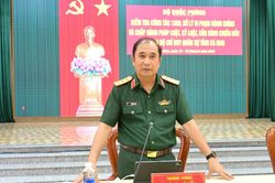 Bộ Quốc phòng kiểm tra Công tác 1389 tại Cà Mau