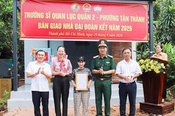 Trường Sĩ quan Lục quân 2 bàn giao nhà 'Đại đoàn kết'