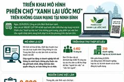 Triển khai mô hình Phiên chợ “Xanh lại ước mơ” trên không gian mạng tại Ninh Bình