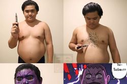 TikToker gây sốt với màn hóa trang 'Ngưu Lai' bằng băng keo vàng