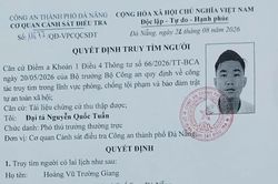Cơ quan điều tra truy tìm đối tượng