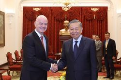 Tổng Bí thư, Chủ tịch nước Tô Lâm tiếp Chủ tịch FIFA