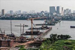 28 mũi thi công xuyên kỳ nghỉ lễ trên công trường cầu Trần Hưng Đạo
