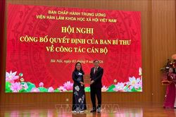 B&agrave; Đinh Thị Mai giữ chức Ph&oacute; Chủ tịch Viện H&agrave;n l&acirc;m Khoa học x&atilde; hội Việt Nam