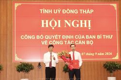 Đồng chí Nguyễn Thanh Nhàn được điều động, chỉ định làm Phó bí thư Tỉnh ủy Đồng Tháp