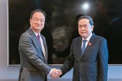 Chủ tịch Quốc hội Trần Thanh Mẫn tiếp lãnh đạo các tập đoàn hàng đầu của Hàn Quốc