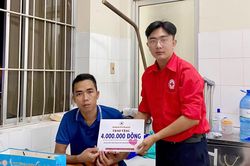 Hội Chữ thập đỏ xã Bắc Ninh Hòa hỗ trợ đột xuất người bị tai nạn lao động