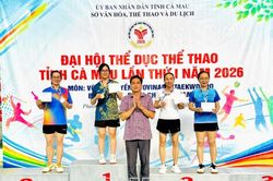 85 huy chương được trao sau 7 ngày tranh tài tại Đại hội TDTT tỉnh Cà Mau