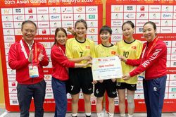 Giành huy chương vàng ASIAD 20, đội tuyển cầu mây đôi nữ Việt Nam nhận thưởng 'nóng' 200 triệu đồng