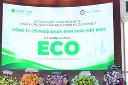 Nhựa Sinh thái Việt Nam niêm yết gần 30 triệu cổ phiếu trên HOSE