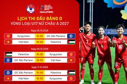 Lịch thi đấu của U17 nữ Việt Nam tại vòng loại U17 châu Á 2027