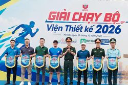 268 vận động viên tham gia Giải chạy bộ Viện Thiết kế năm 2026