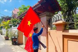 Đường cờ Tổ quốc - điểm nhấn cho diện mạo nông thôn mới